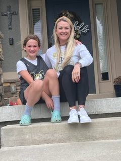 English teacher Jessica Crawford and her daughter who are planning to go to the concert together.