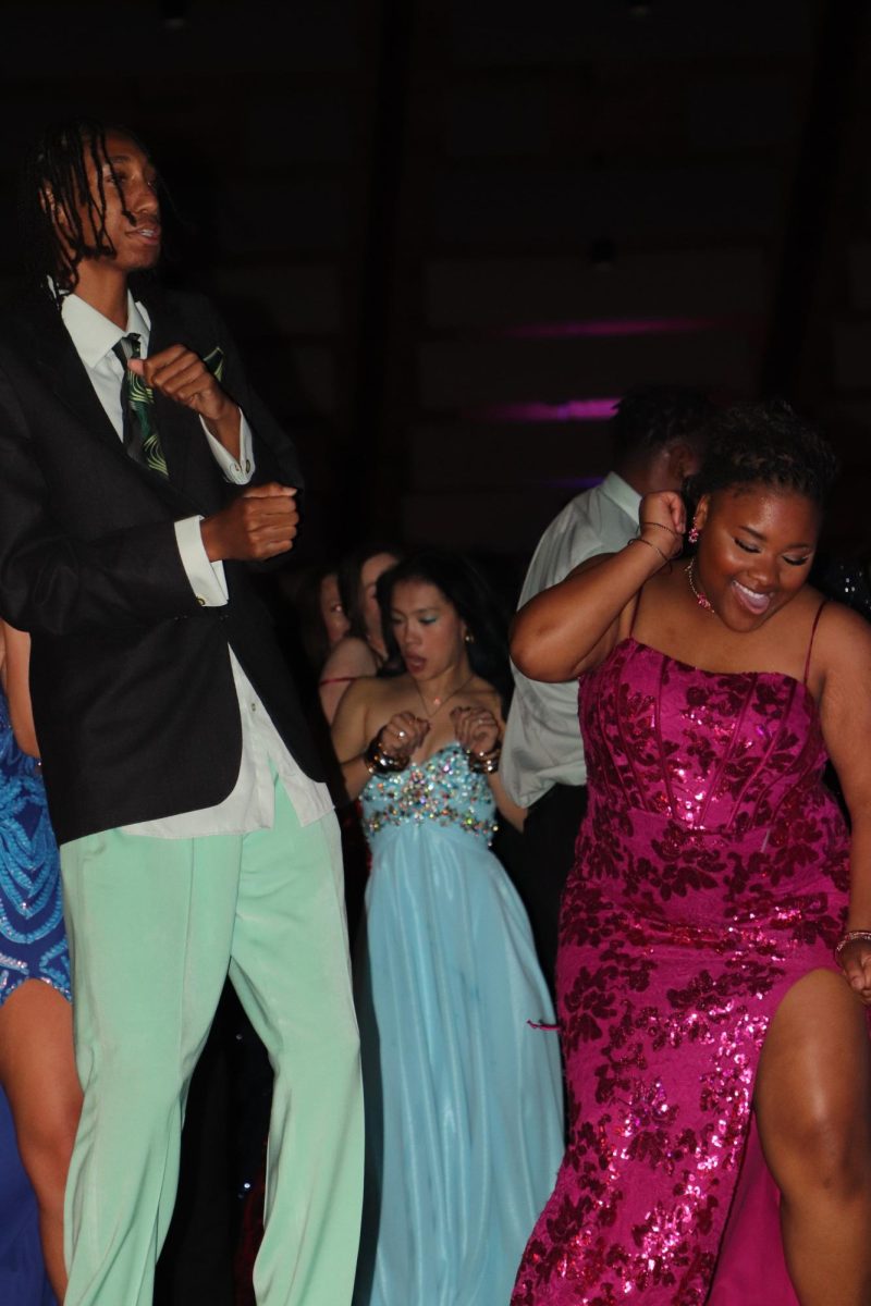Line dancing. Alexa Braton and friends dancing the night away. They had fun at prom.“The line dances are so fun with the right people and I was having so much fun!”